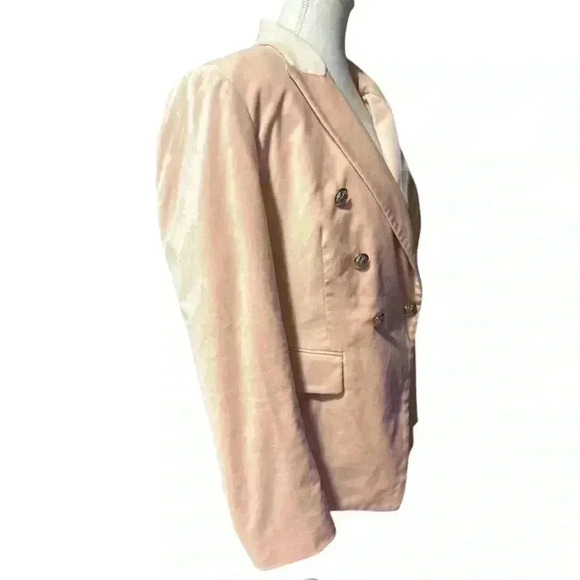 White House Black Market Pink Velvet Studio Blazer Size 6 - Picture 7 of 13